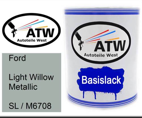Ford, Light Willow Metallic, SL / M6708: 1L Lackdose, von ATW Autoteile West.
